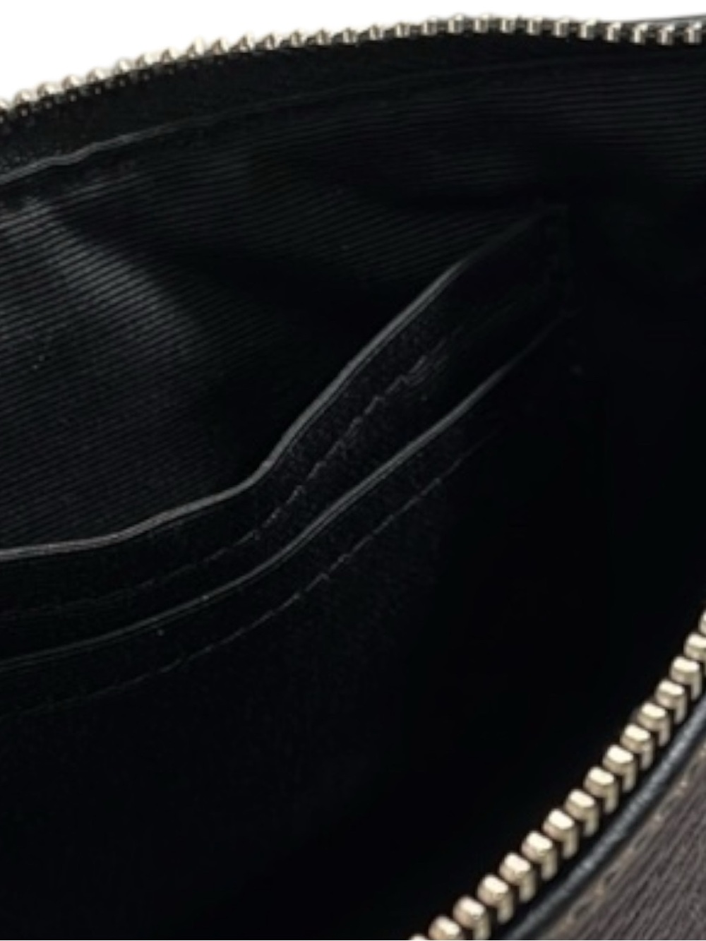 Coach NWOT Legacy Jacquard Black Textured Wristlet with Silver Logo - Picture 5 of 5